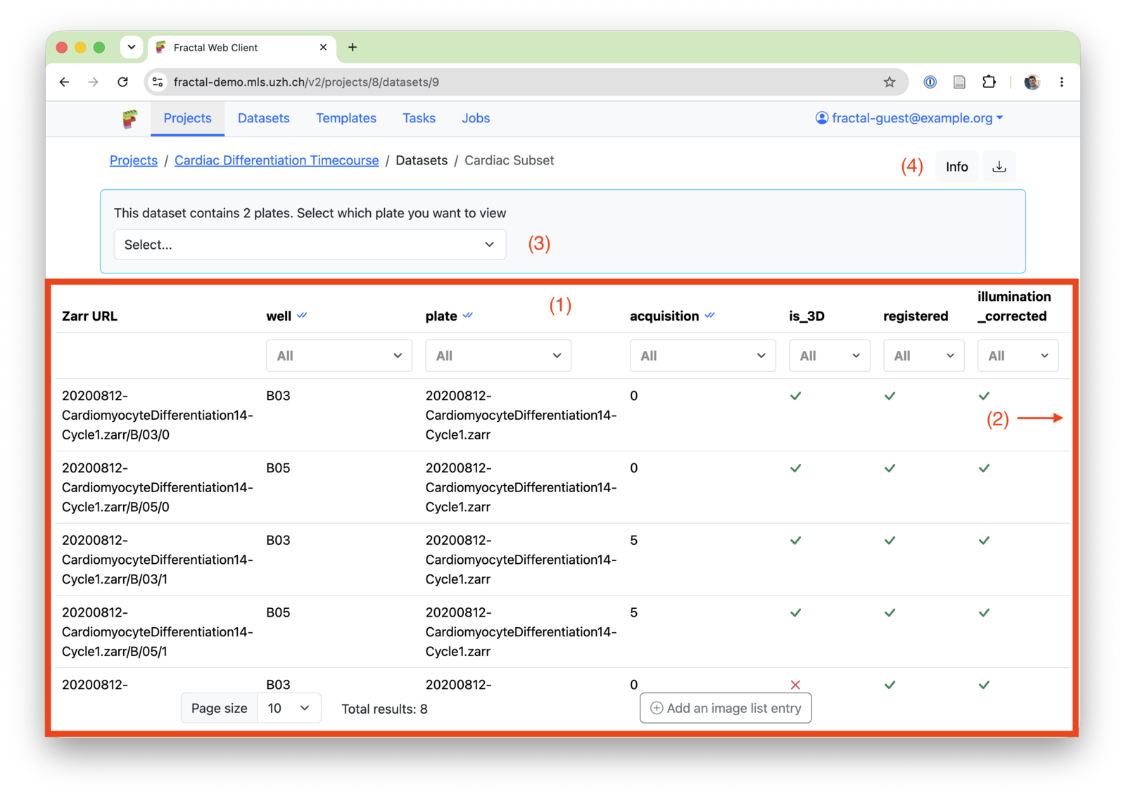 Dataset page